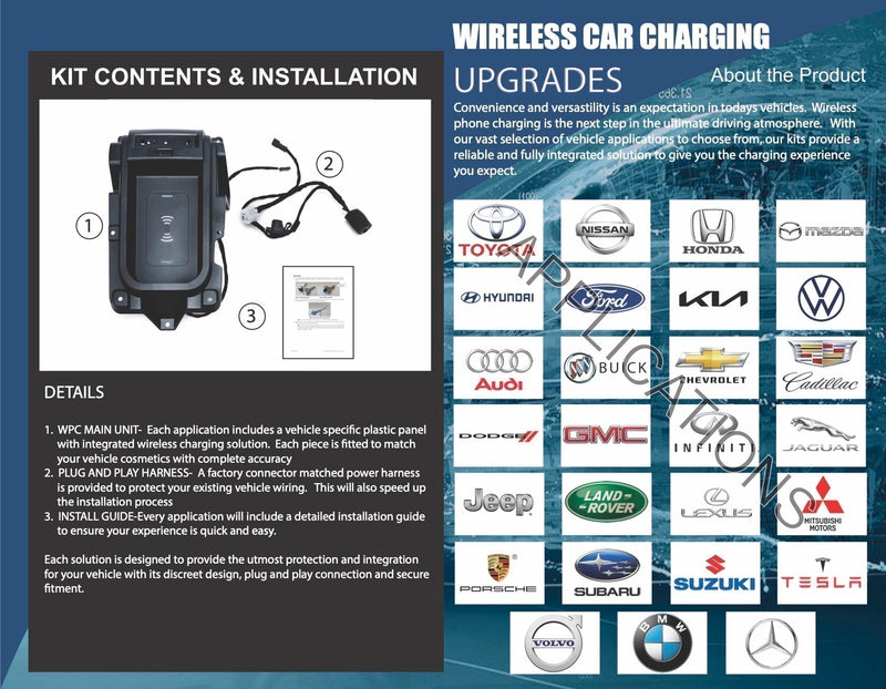 Wireless Car Charger Retrofit - Vehicle Specific for 2005 - 2012 Toyota RAV4 - Ensight Automotive Solutions - 